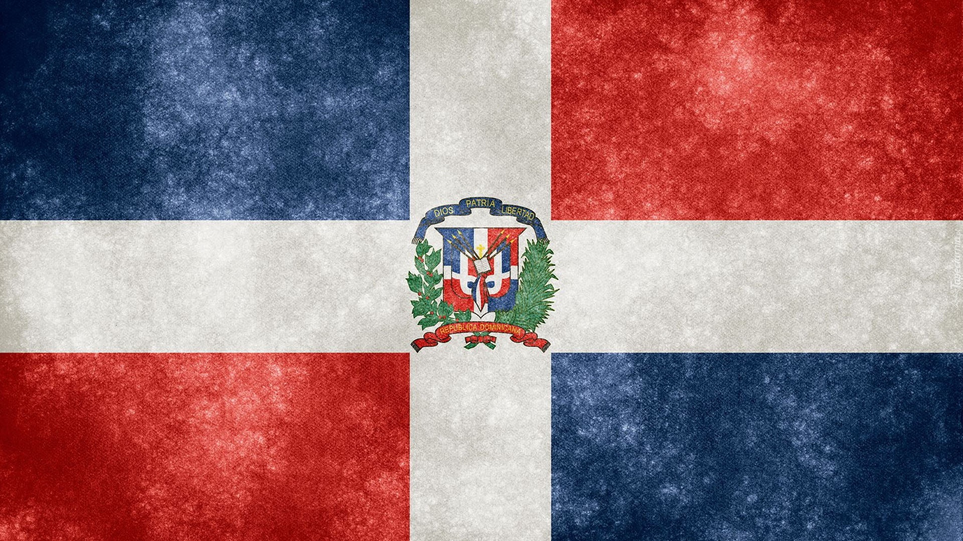 Flaga, Dominikana