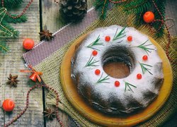 Ciasto, Bombki, Gwiazdka, Koraliki, Boże Narodzenie